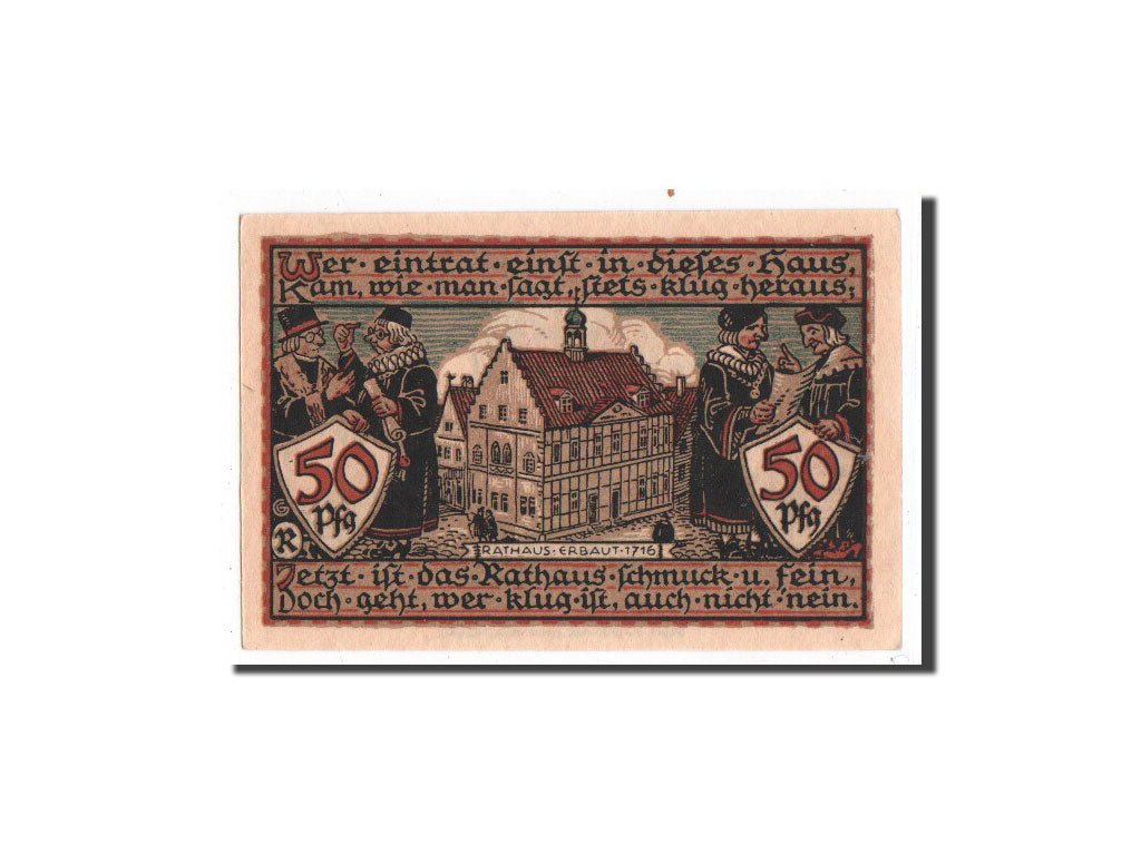 Billete, Alemania, Raguhn, 50 Pfennig, Maison, 1921, Undated, UNC, Mehl:1094.1