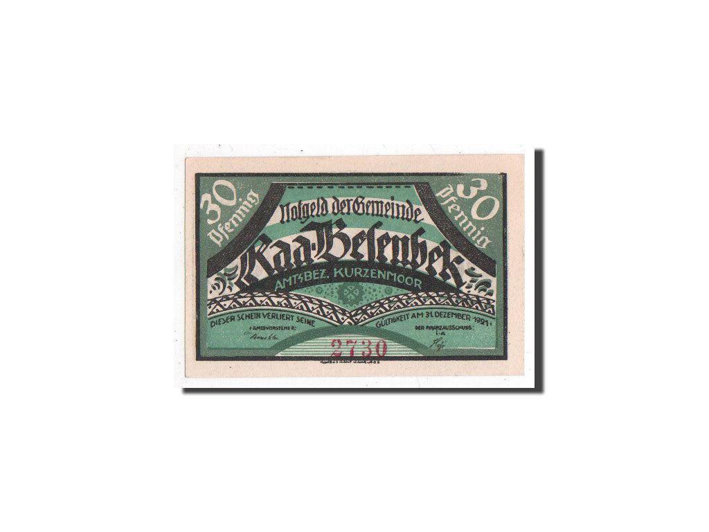 Banknote, Germany, Raa - Besenbeck, 30 Pfennig, fermier, O.D, Undated