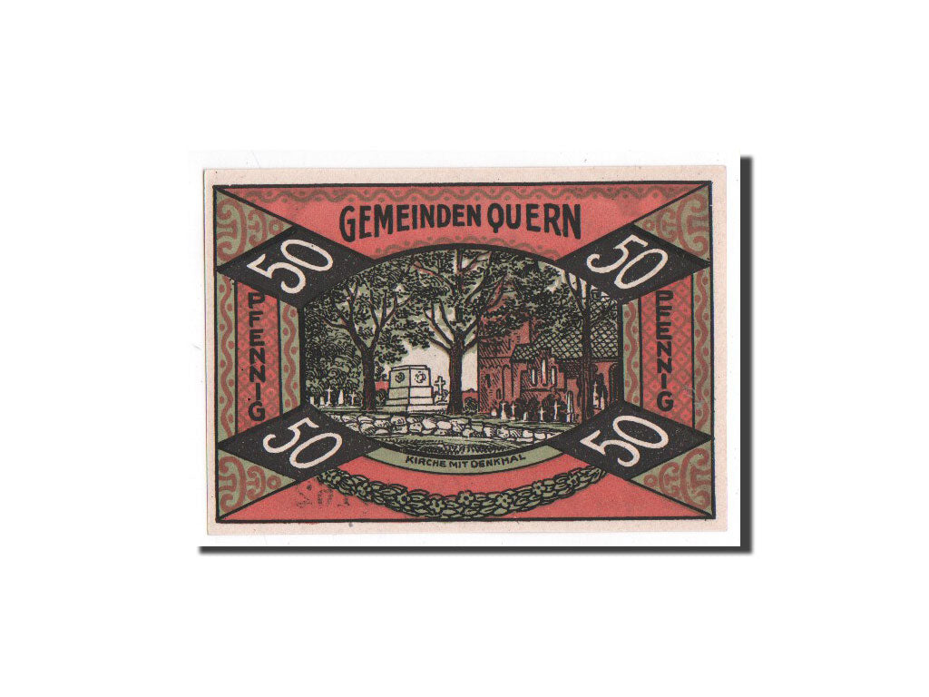 Banknote, Germany, Quern, 50 Pfennig, monument 1, O.D, Undated, UNC(65-70)