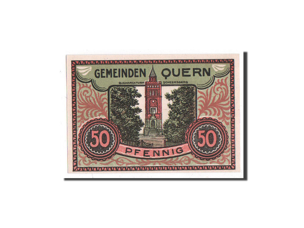Banknote, Germany, Quern, 50 Pfennig, monument 2, O.D, Undated, UNC(65-70)