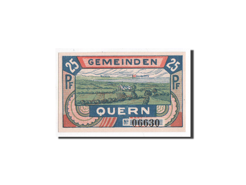 Billet, Allemagne, Quern, 25 Pfennig, Maison, O.D, Undated, NEUF, Mehl:1091.2
