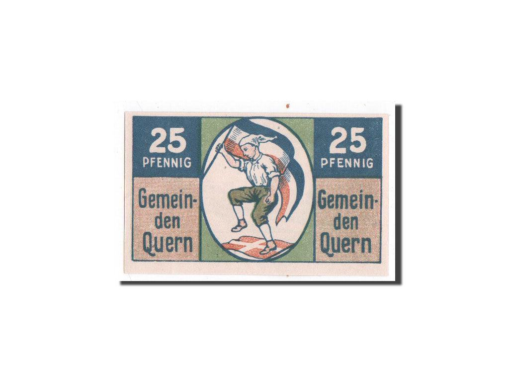 Geldschein, Deutschland, Quern, 25 Pfennig, drapeau 2, O.D, Undated, UNZ