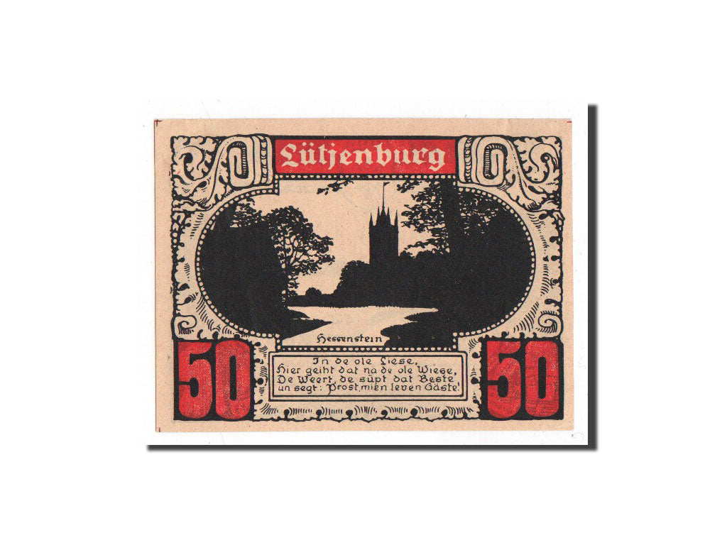 Banknot, Niemcy, Plön, 50 Pfennig, personnage 1, O.D, Undated, UNC(65-70)