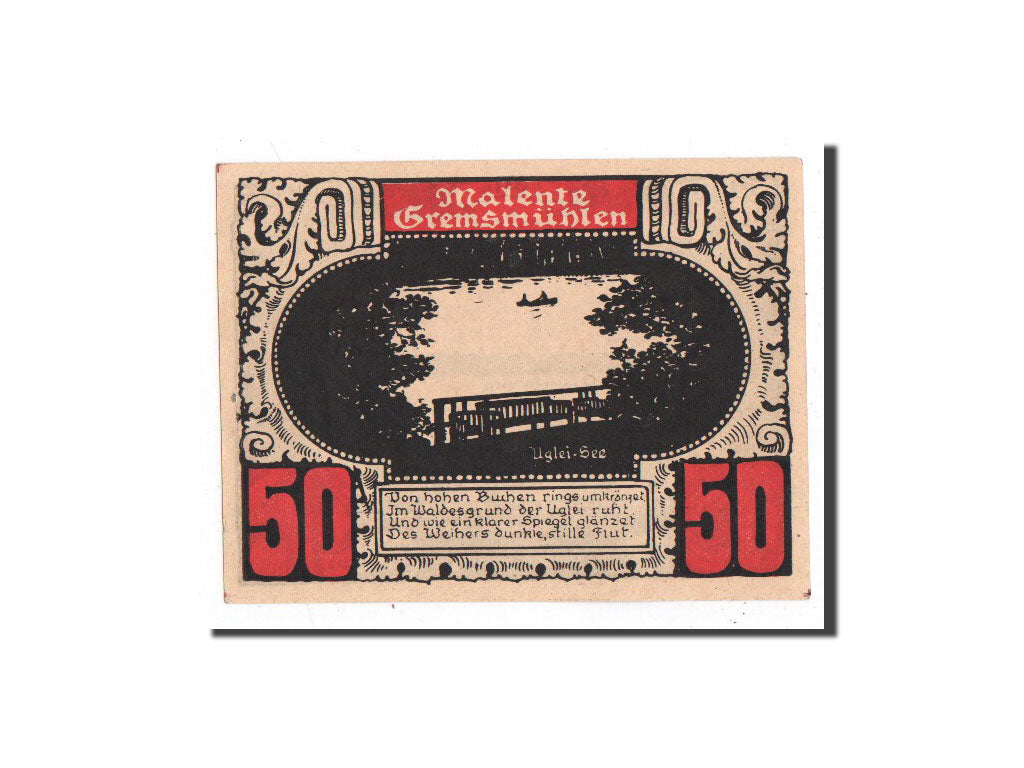 Banknote, Germany, Plön, 50 Pfennig, paysage 3, O.D, Undated, UNC(65-70)