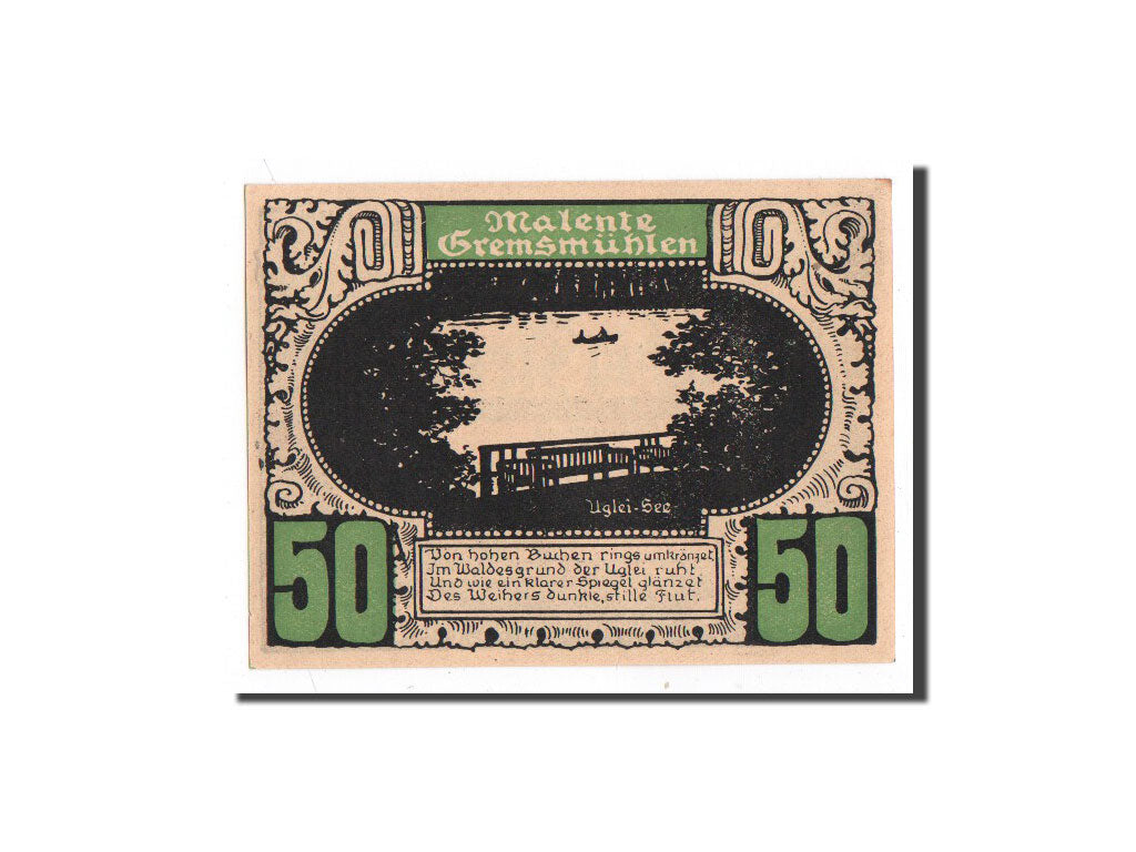 Banknote, Germany, Plön, 50 Pfennig, paysage 2, O.D, Undated, UNC(65-70)