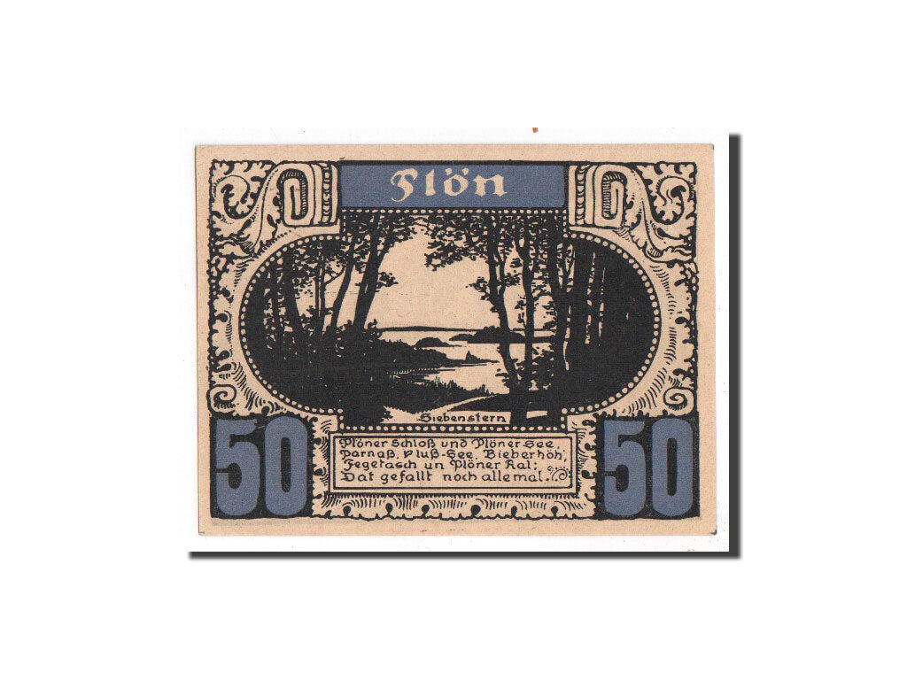 Billet, Allemagne, Plön, 50 Pfennig, paysage 4, O.D, Undated, NEUF, Mehl:1063.7