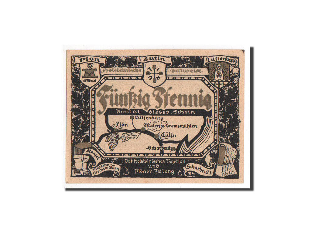 Germany, Plön, 50 Pfennig, paysage , Undated, UNC(65-70), Mehl:1063.9