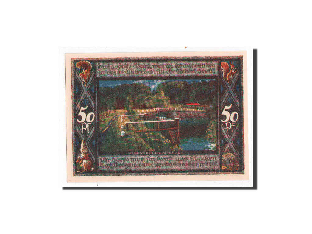 Billet, Allemagne, Poppenbüttel, 50 Pfennig, paysage 6, 1921, 1921-07-01, NEUF
