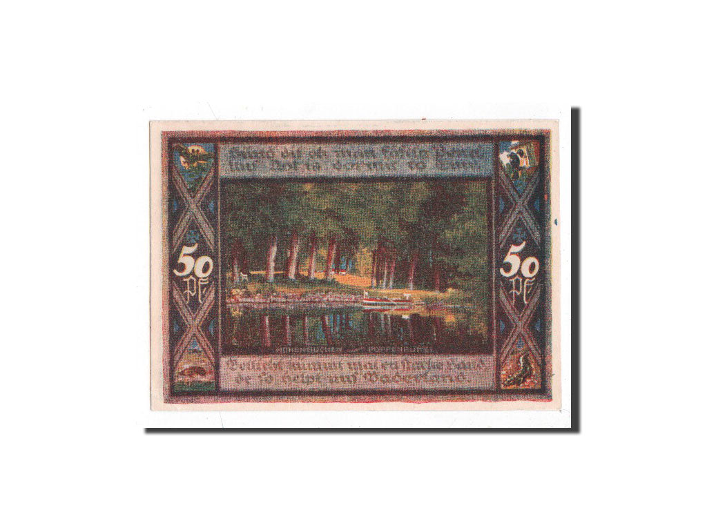 Billet, Allemagne, Poppenbüttel, 50 Pfennig, paysage 9, 1921, 1921-07-01, NEUF