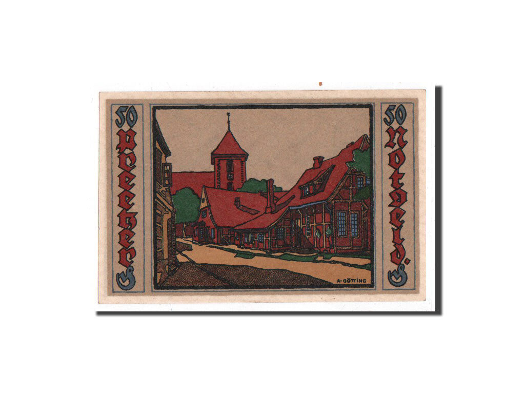Billet, Allemagne, Preetz, 50 Pfennig, paysage 4, 1921, Undated, NEUF