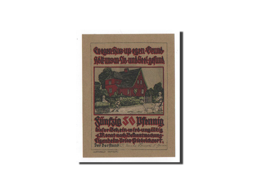 Billet, Allemagne, Pries-Friedrichsort, 50 Pfennig, ferme, O.D, Undated, NEUF