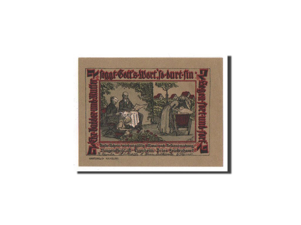 Billet, Allemagne, Pries-Friedrichsort, 2 Mark, ferme, O.D, Undated, NEUF