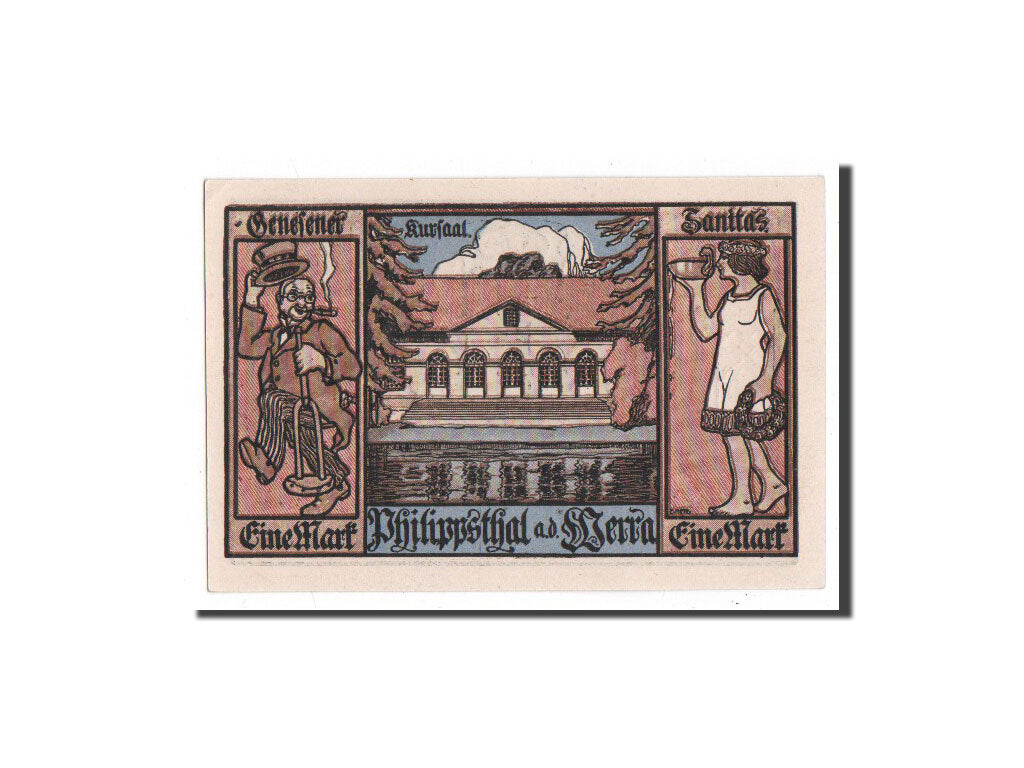Billete, Alemania, Philippsthal a werra, 1 Mark, personnage, 1921, 1921-10-01