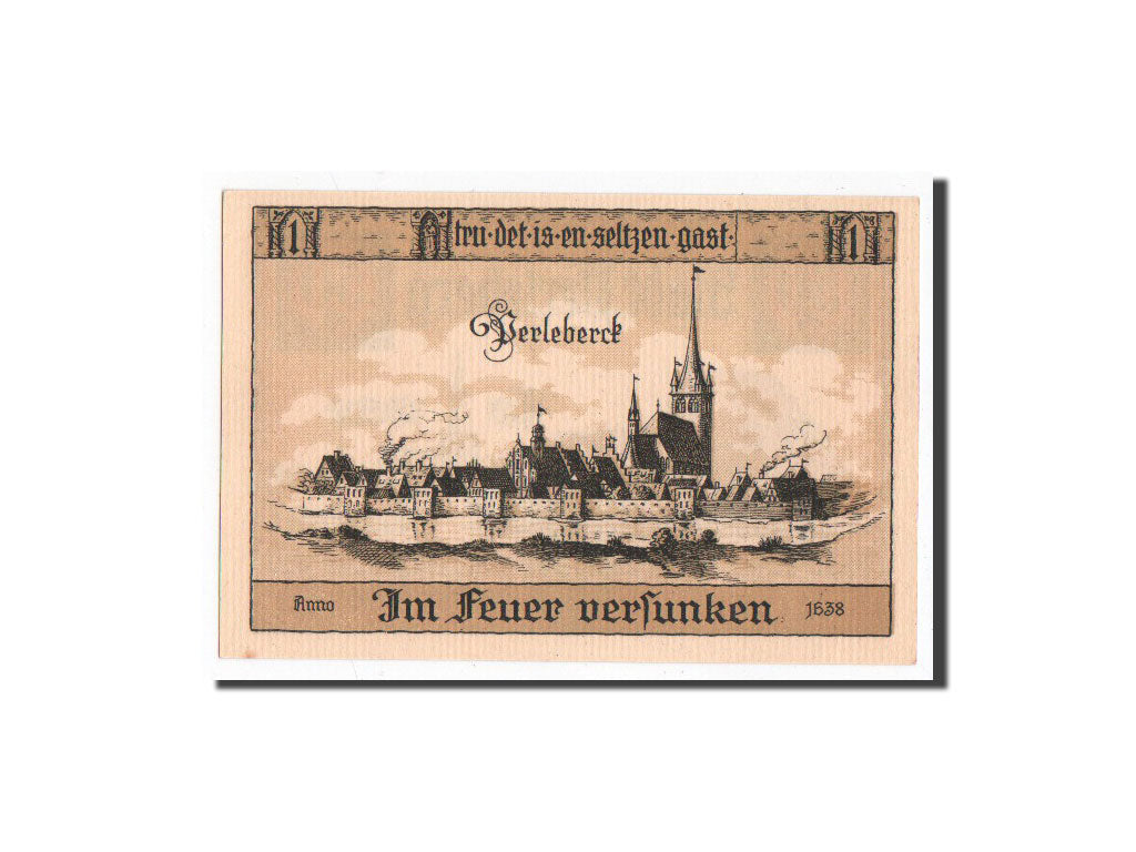Billet, Allemagne, Perleberg, 50 Pfennig, ville 1, O.D, Undated, NEUF