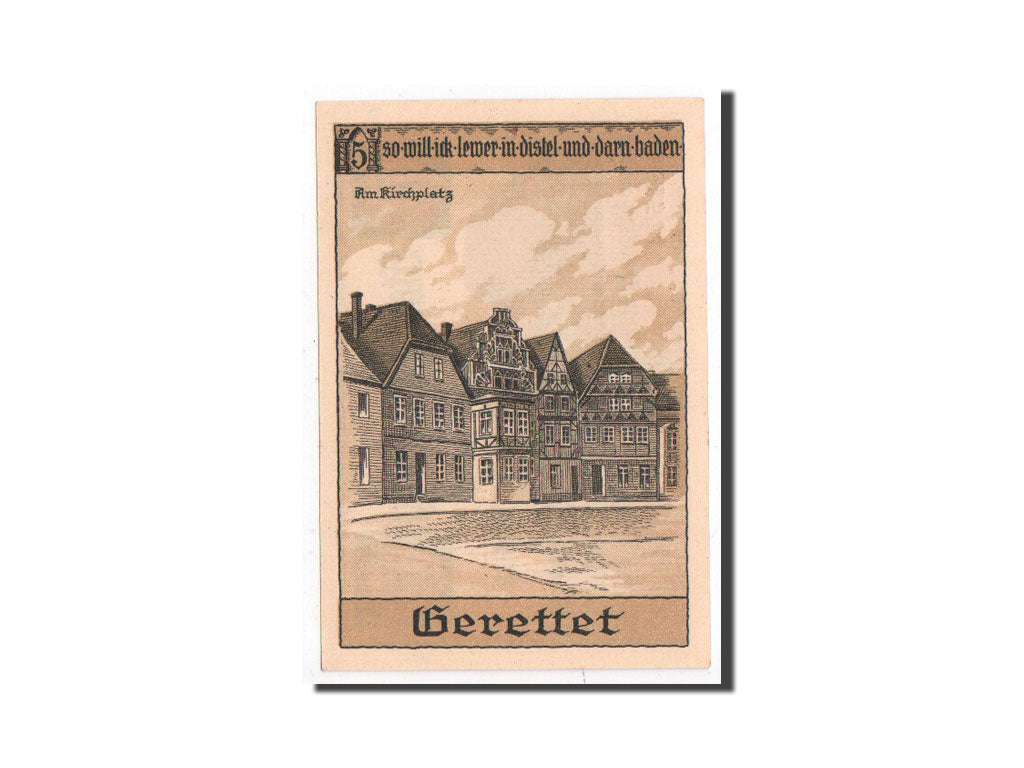 Billete, Alemania, Perleberg, 50 Pfennig, Maison, O.D, Undated, UNC, Mehl:1056.1