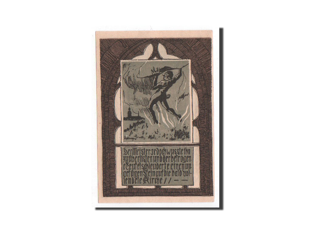 Billete, Alemania, Recklinghausen, 50 Pfennig, personnage, 1921, 1921-12-01