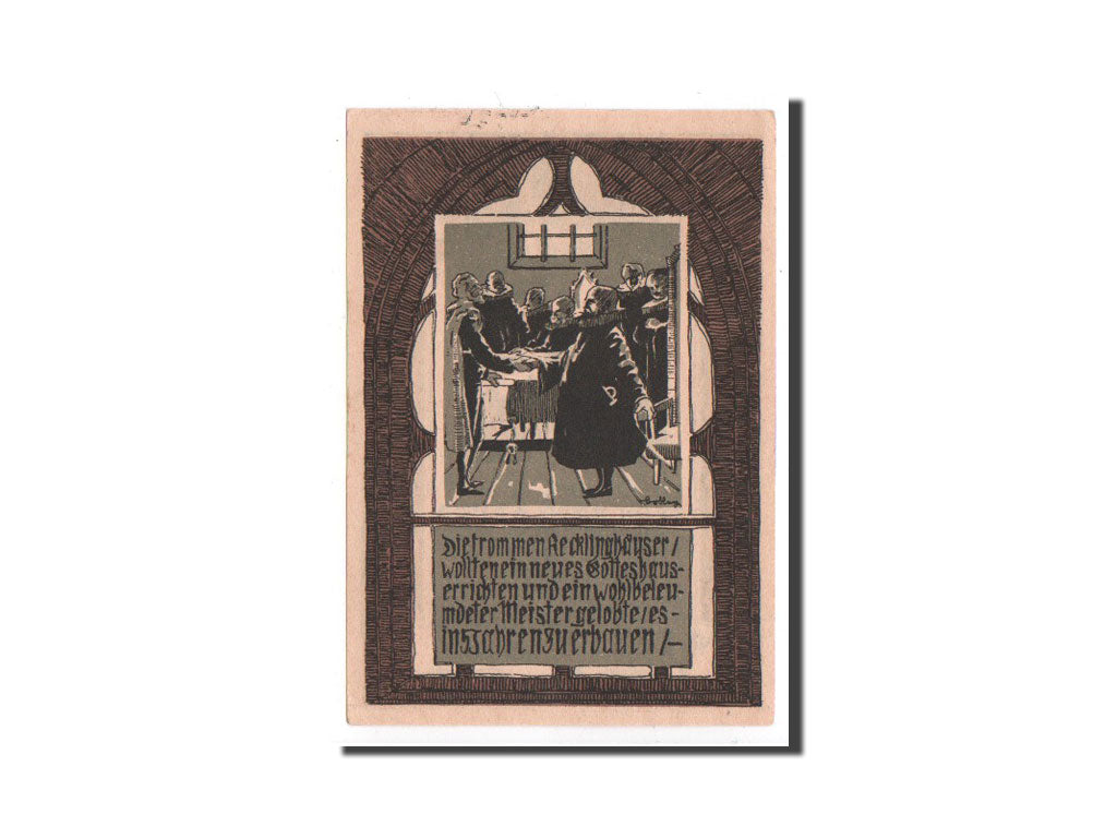 Billet, Allemagne, Recklinghausen, 50 Pfennig, personnage 1, 1921, 1921-12-01