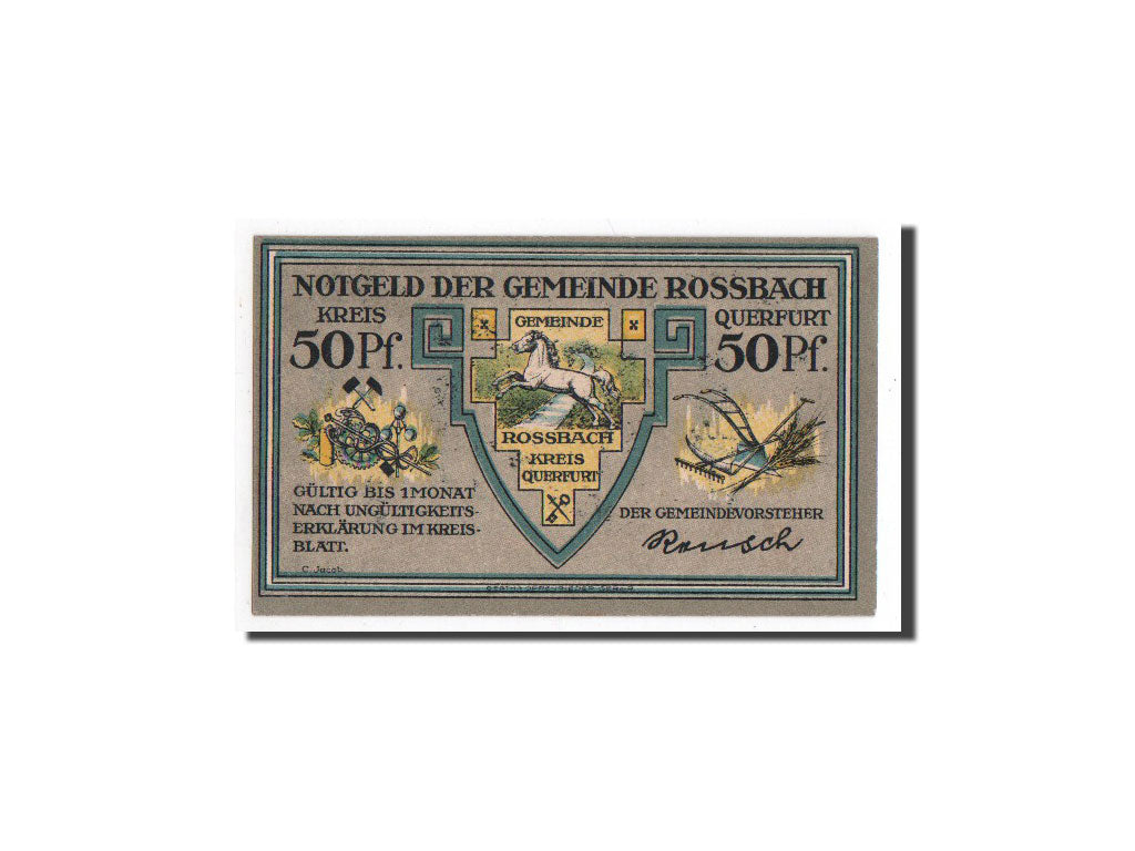 Billet, Allemagne, Rossbach, 50 Pfennig, soldat, O.D, Undated, NEUF, Mehl:1135