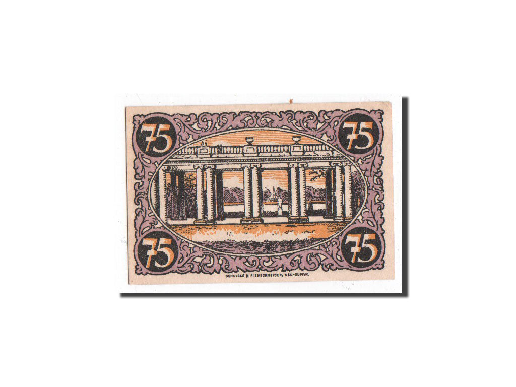 Billet, Allemagne, Rheinberg, 75 Pfennig, Monument, O.D, Undated, NEUF