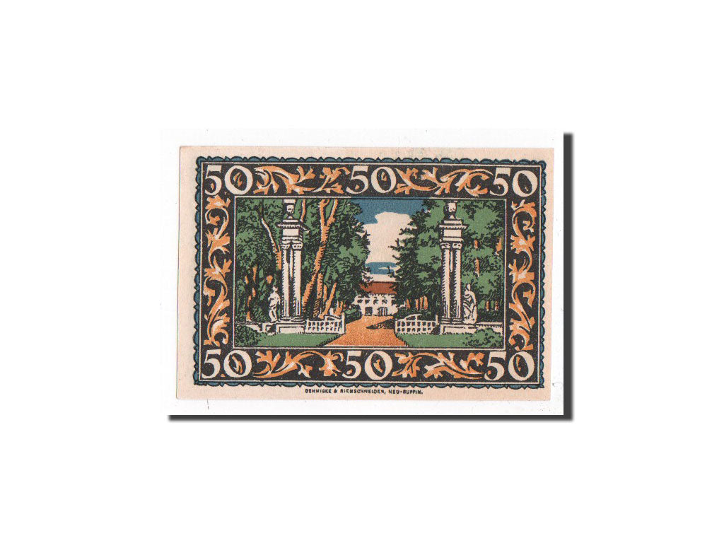 Billet, Allemagne, Rheinberg, 50 Pfennig, chateau 1, O.D, Undated, NEUF