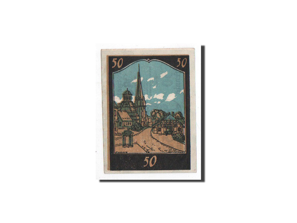 Billete, Alemania, Rellingen, 50 Pfennig, paysage, O.D, Undated, UNC