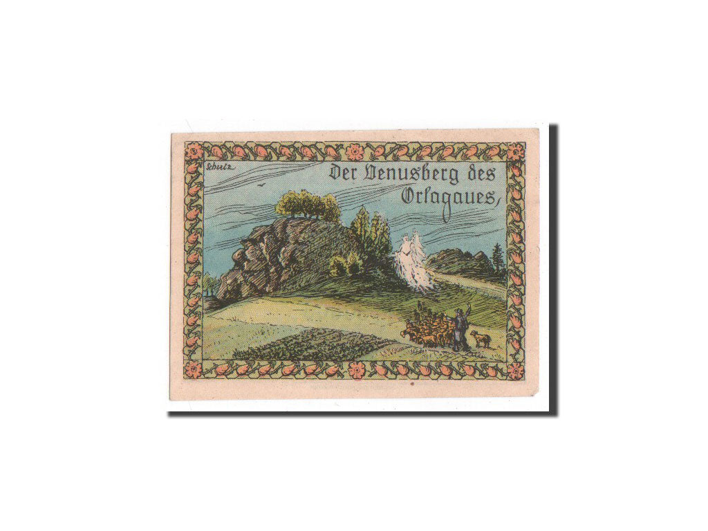 Billet, Allemagne, Rehmen, 25 Pfennig, paysage, 1921, 1921-08-01, NEUF