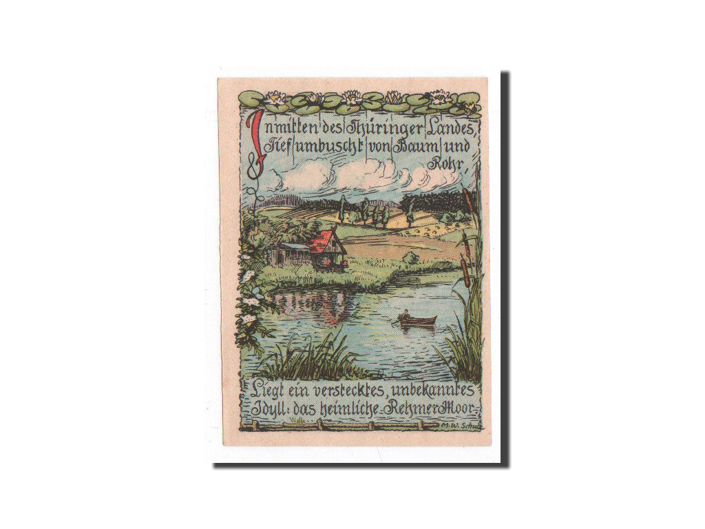 Billet, Allemagne, Rehmen, 25 Pfennig, paysage 1, 1921, 1921-08-01, NEUF