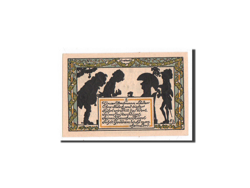 Billet, Allemagne, Rehburg, 50 Pfennig, personnage 1, 1921, 1921-05-01, NEUF