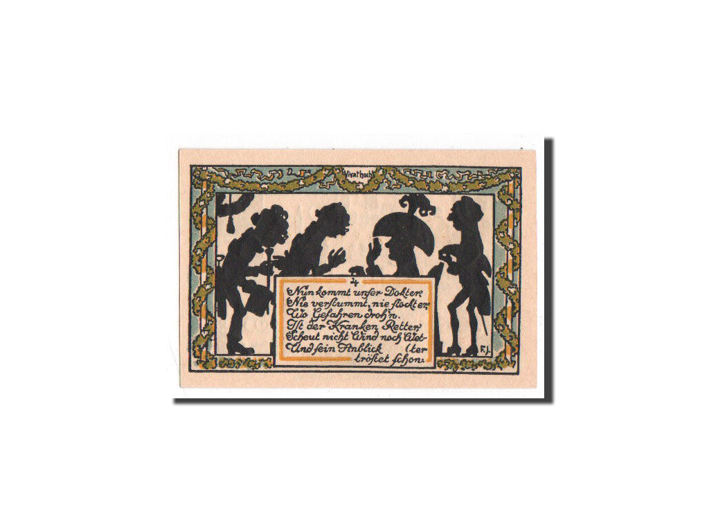 Billet, Allemagne, Rehburg, 50 Pfennig, personnage 3, 1921, 1921-05-01, NEUF