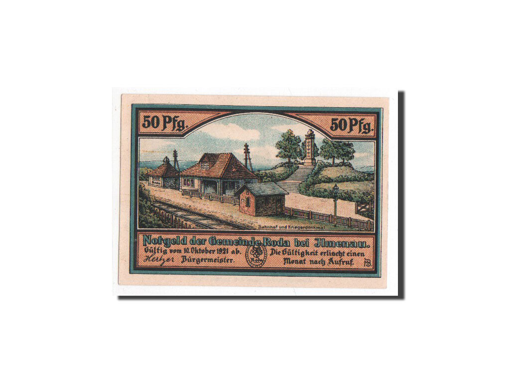 Billet, Allemagne, Roda, 50 Pfennig, personnage, 1921, 1921-10-10, NEUF