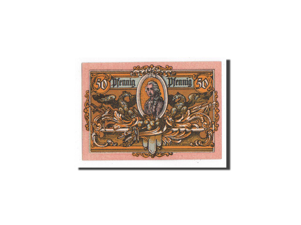 Banknote, Germany, Rheinsberg, 50 Pfennig, personnage, O.D, Undated, UNC(65-70)