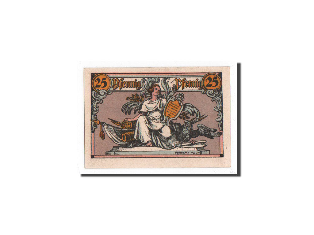 Billet, Allemagne, Rheinsberg, 25 Pfennig, personnage, O.D, Undated, NEUF