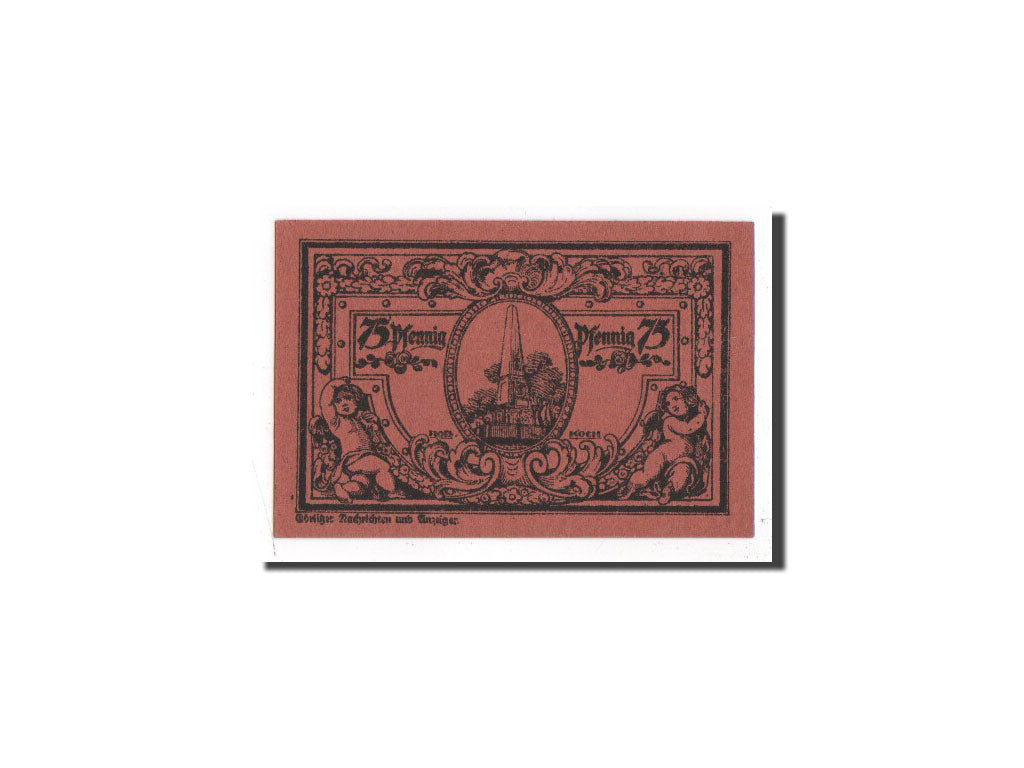 Billet, Allemagne, Rheinsberg, 75 Pfennig, Monument, O.D, Undated, NEUF