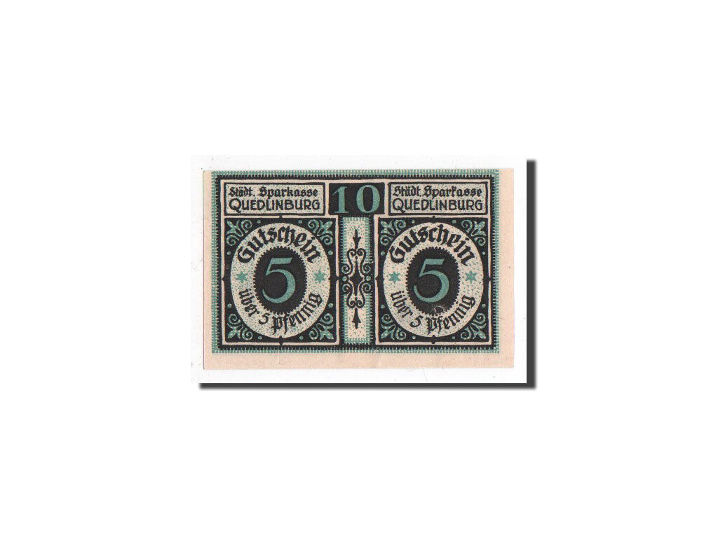 Billet, Allemagne, Quedlinburg, 10 Pfennig, personnage, O.D, Undated, NEUF