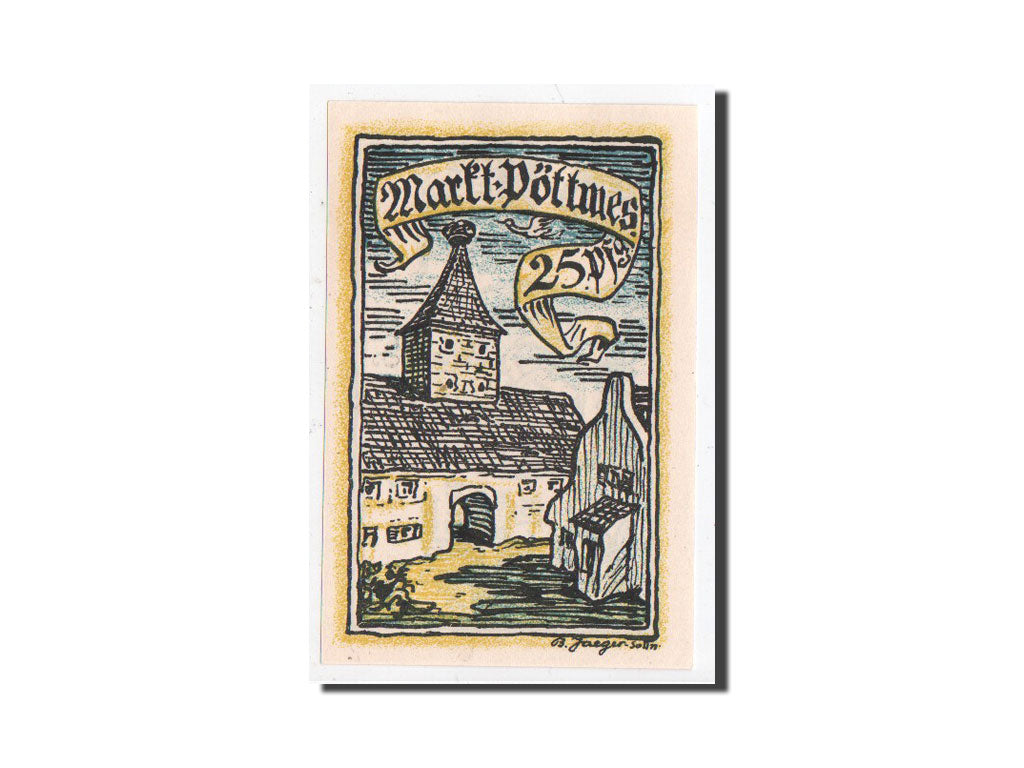 Billet, Allemagne, Pöttmes, 25 Pfennig, paysage, O.D, Undated, NEUF, Mehl:1067