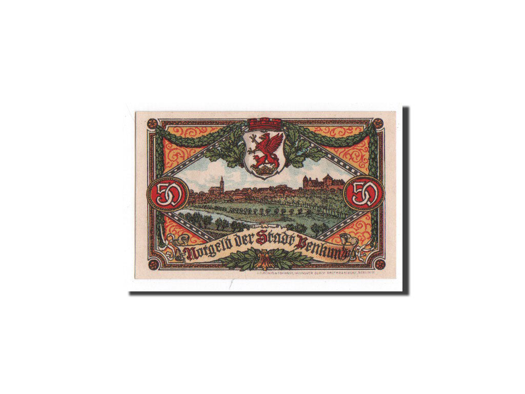Billete, Alemania, Penkun, 50 Pfennig, paysage, 1921, 1921-05-01, UNC
