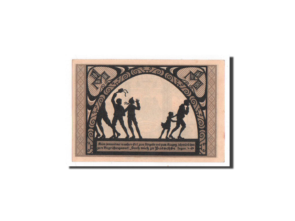 Billet, Allemagne, Patschkau, 1 Mark, personnage, O.D, Undated, NEUF