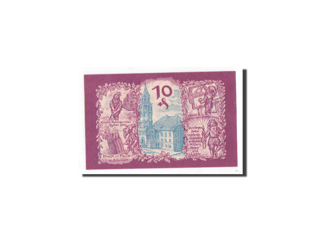 Billete, Alemania, Patschkau, 10 Pfennig, château, 1921, Undated, UNC