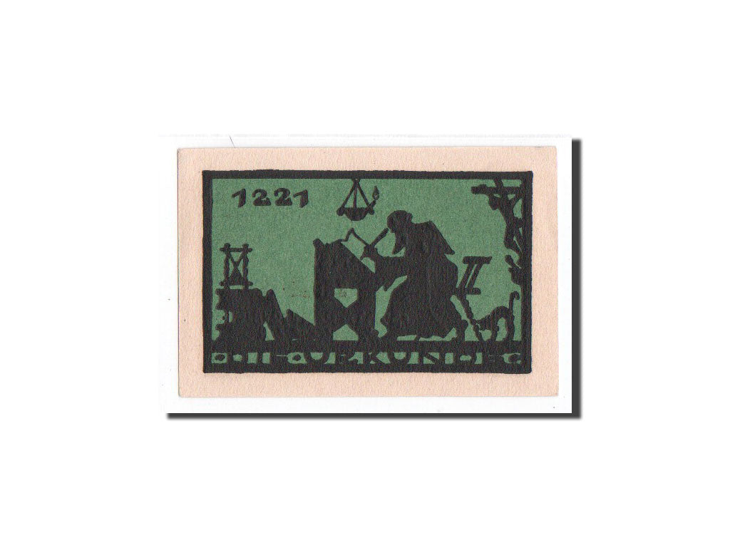 Billet, Allemagne, Ansbach, 25 Pfennig, personnage, 1921, 1921-08-12, NEUF