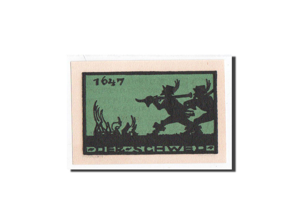 Billet, Allemagne, Ansbach, 25 Pfennig, chasseur, 1921, 1921-08-12, NEUF