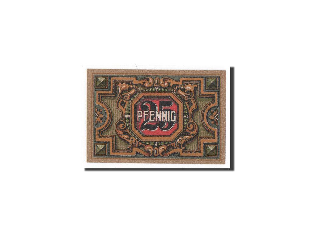 Biljet, Duitsland, Trostberg, 25 Pfennig, château, 1920, Undated, NIEUW