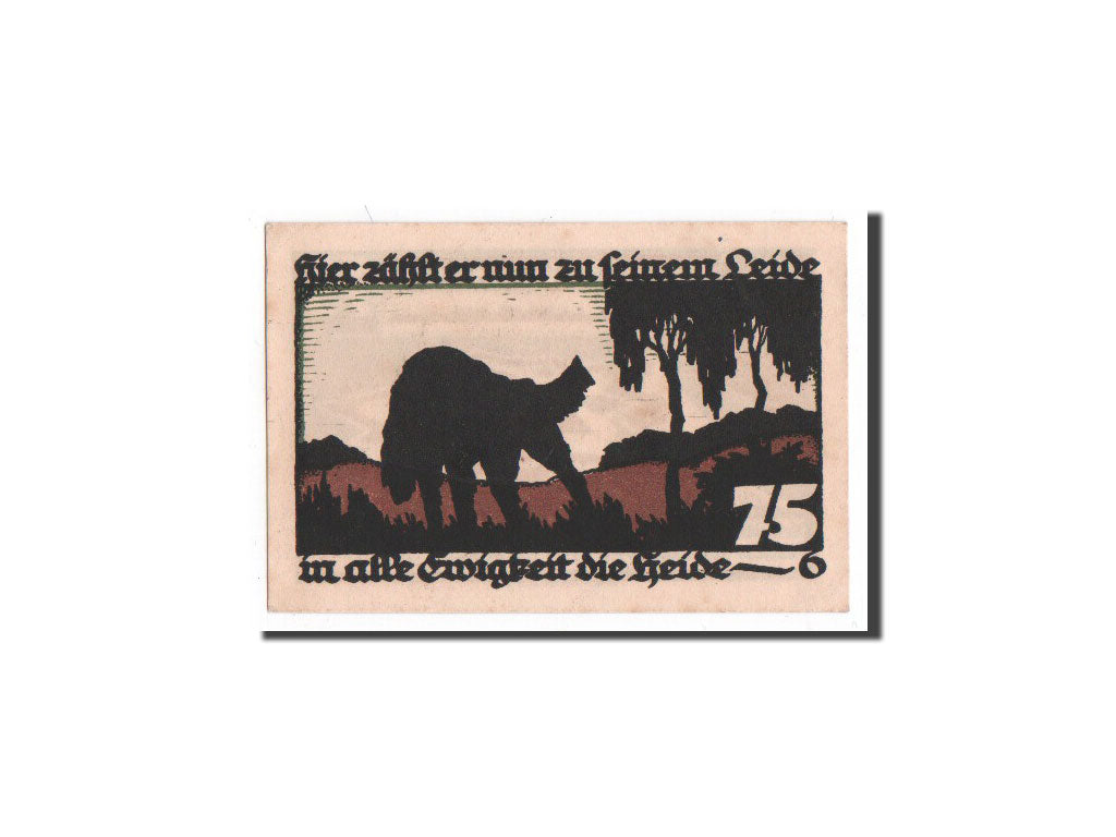Billet, Allemagne, Vechta, 75 Pfennig, chien, 1922, 1922-03-15, NEUF