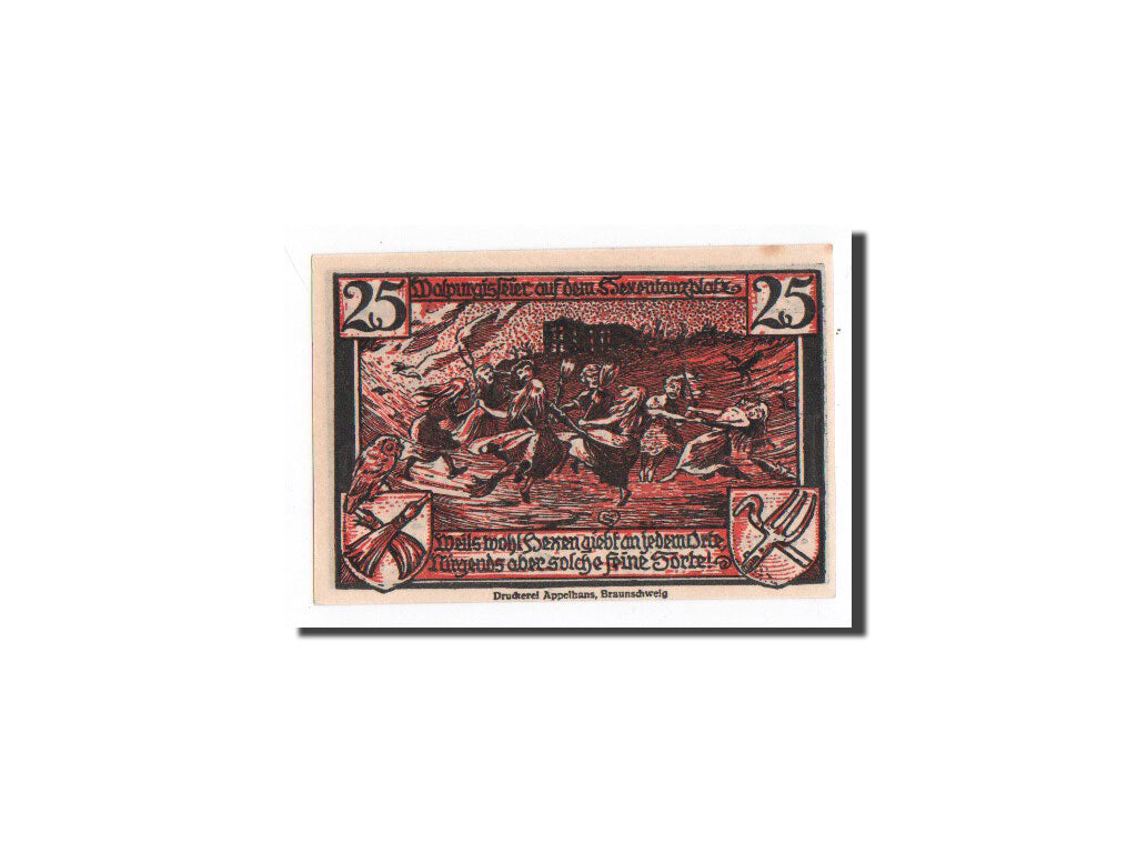 Banknote, Germany, Thale a.Harz Stadt, 25 Pfennig, personnage, 1922, 1922-12-31
