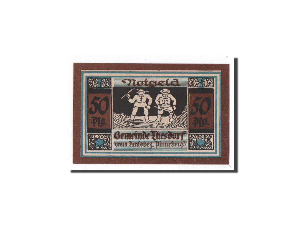 Billet, Allemagne, Thesdorf, 50 Pfennig, paysan, O.D, Undated, NEUF, Mehl:1321.2