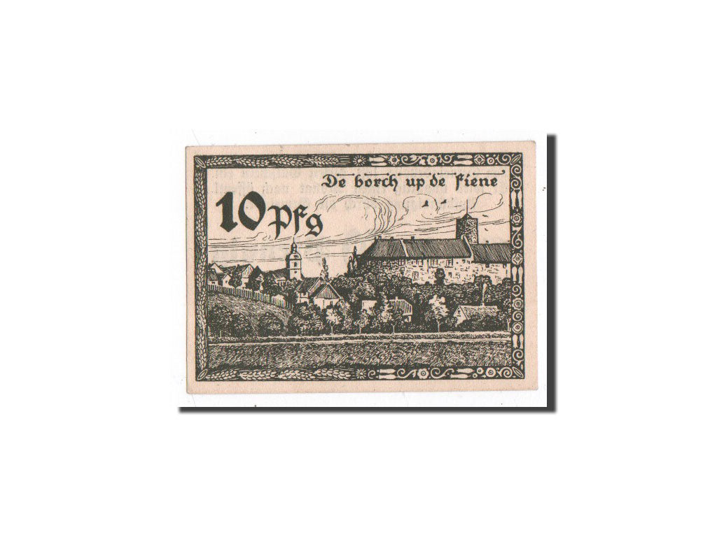Billet, Allemagne, Vienenburg am Harz, 10 Pfennig, paysage, 1921, Undated, NEUF