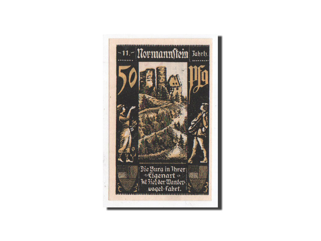 Billet, Allemagne, Treffurt, 50 Pfennig, paysage 1, 1921, 1921-06-01, NEUF