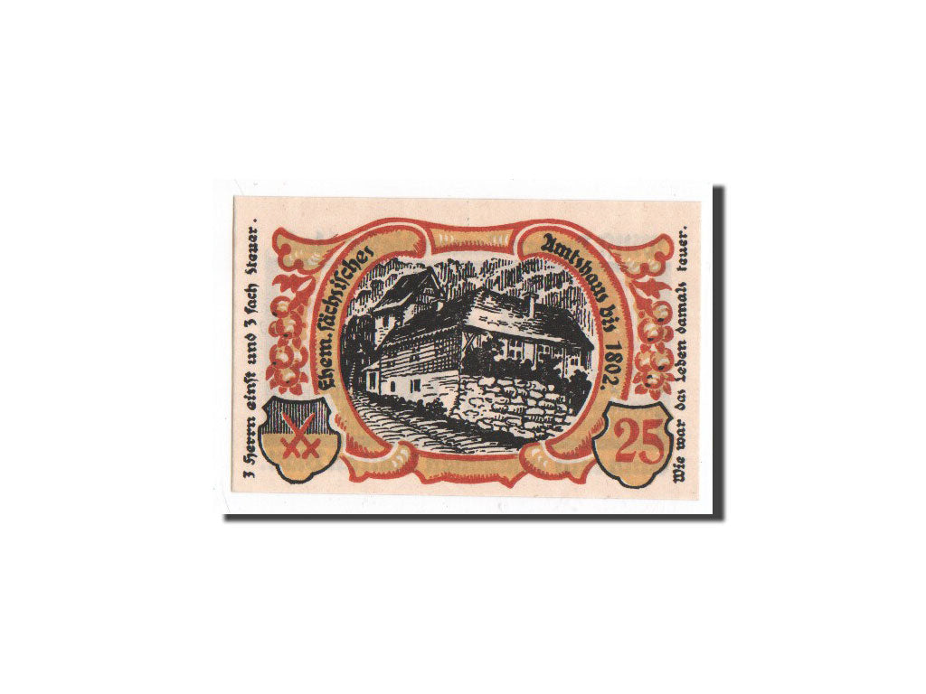 Banknote, Germany, Treffurt, 25 Pfennig, Maison, 1921, 1921-06-01, UNC(65-70)