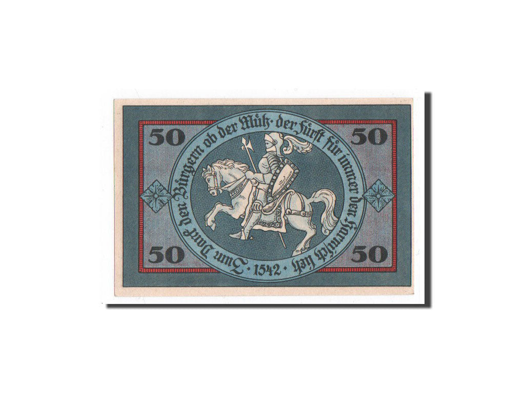 Billet, Allemagne, Torgau, 50 Pfennig, chevalier, 1921, 1921-02-10, NEUF