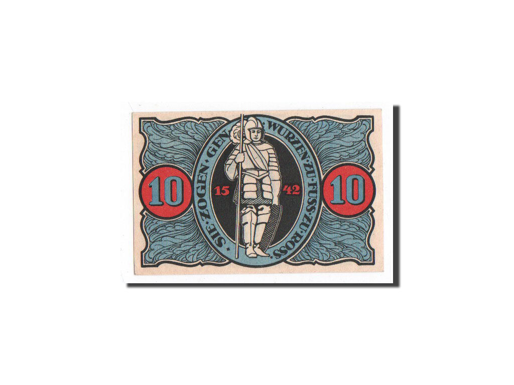 Billete, Alemania, Torgau, 10 Pfennig, chevalier, 1921, 1921-02-10, UNC