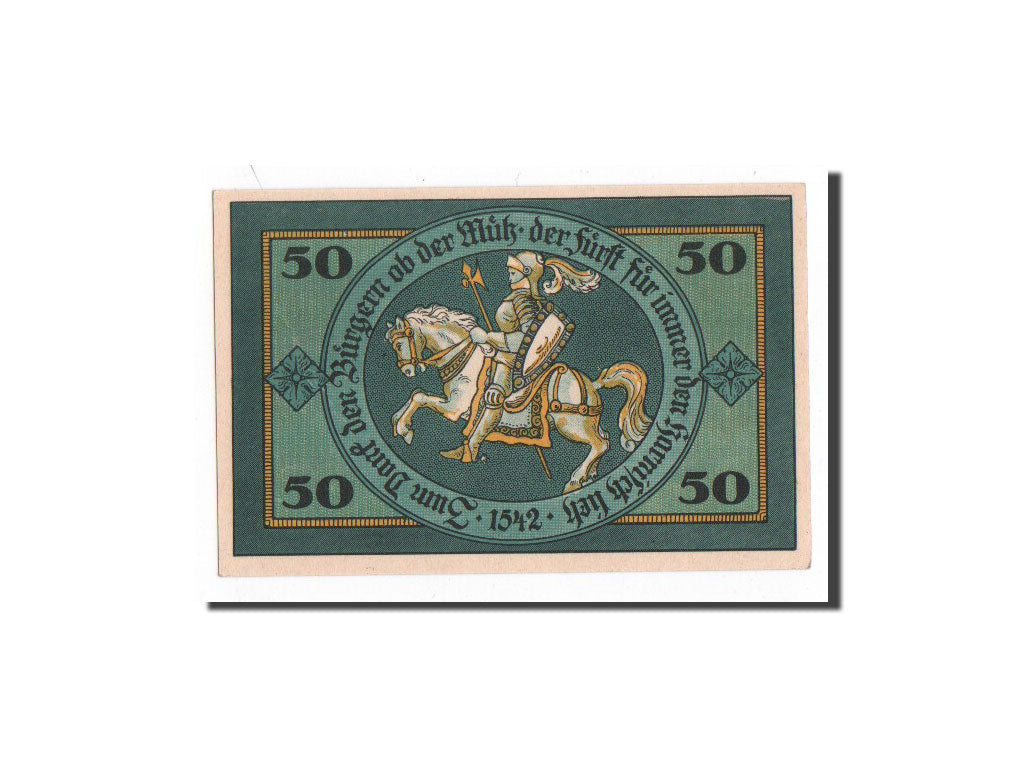 Billet, Allemagne, Torgau, 50 Pfennig, chevalier, 1921, 1921-02-10, NEUF